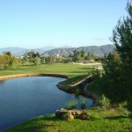 One of 14 lakes at Lauro Golf