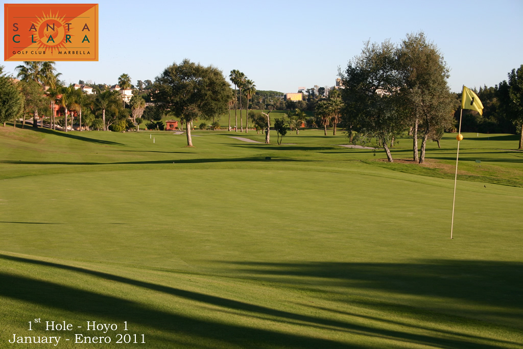 One of the greens at Santa Clara Golf