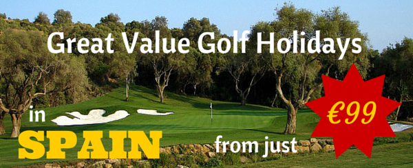 Great value golf holidays banner image