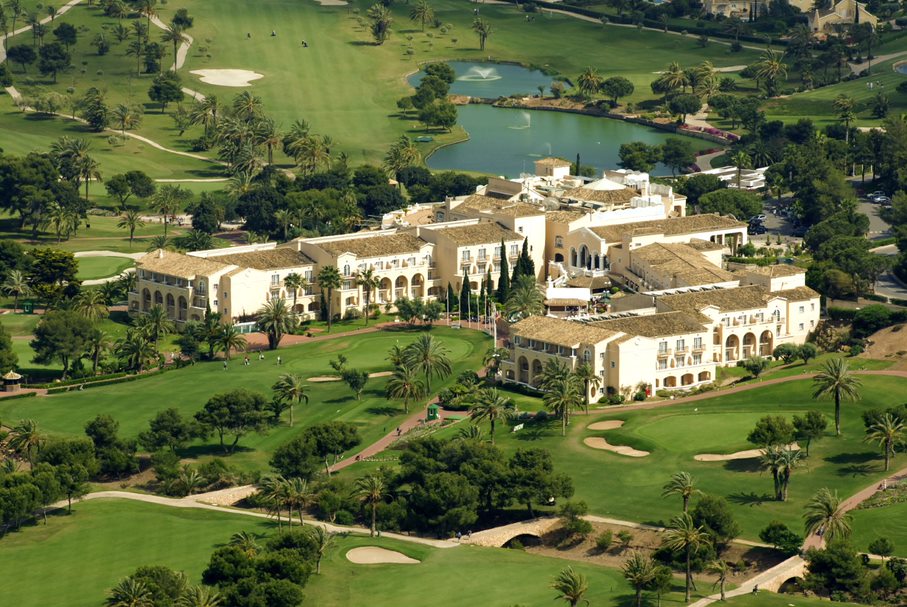 The La Manga Club hotel from above