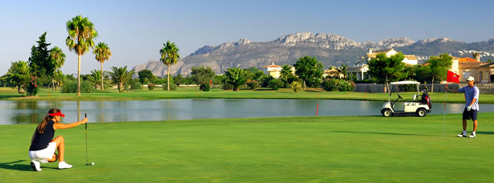 One of the greens at Oliva Nova